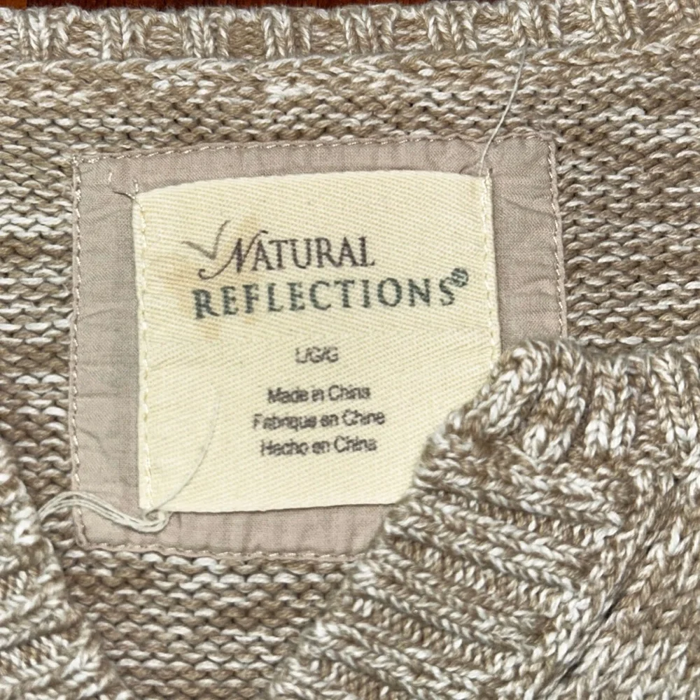 Natural Reflections Women’s Tan Sweater Size Large